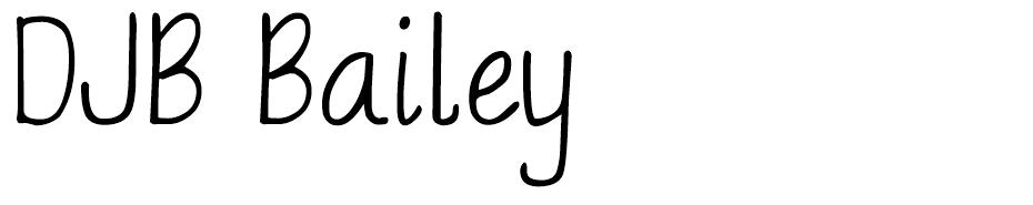DJB Bailey font